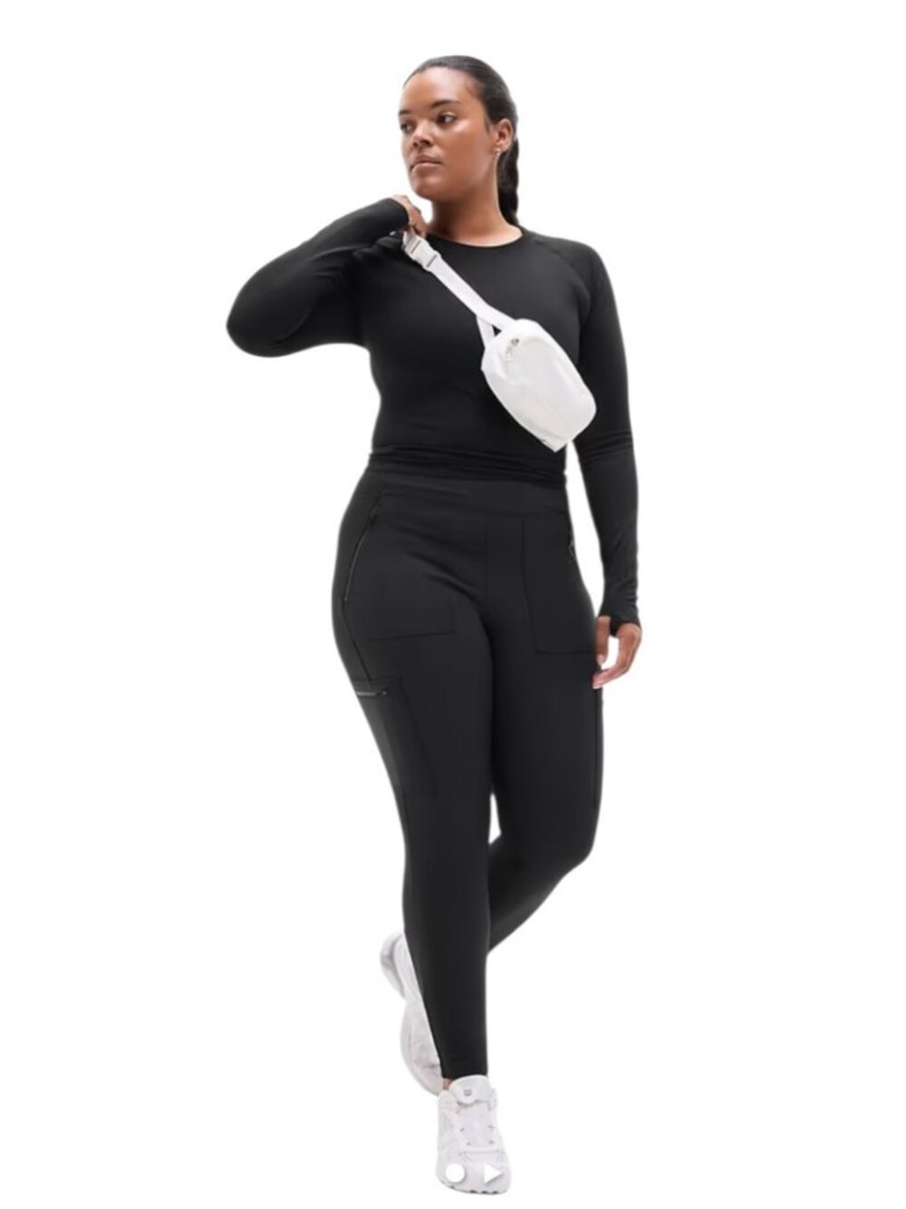 Athleta Plus Size Headlands Hybrid High Rise Cargo Legging
